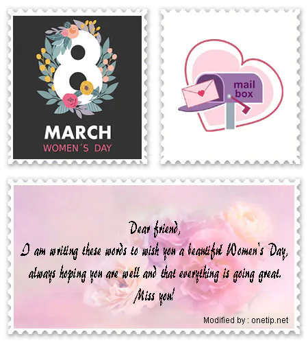 Sweet and touching Women's Day I love you text messages for girlfriend.#WomensDayQuotes