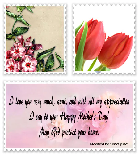 Sweet phrases I love you my dear Aunt,Happy Mom’s Day.#MothersDayMessages,#MothersDayQuotes,#MothersDayGreetings,#MothersDayWishes