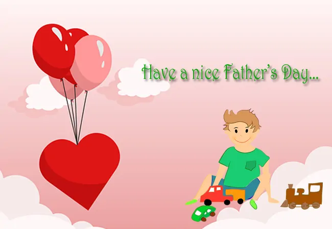 Congratulations my love wordings for Father's Day
