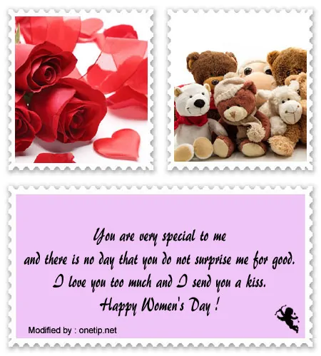Download best Happy Women's Day love messages with pictures for girlfriend.#WomensDayQuotes