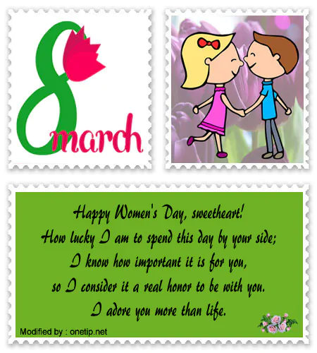 Free download love cards with Romantic Women's Day quotes for Whatsapp.#WishesForMarch8th