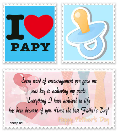 Personalised happy Father's Day cards.#FathersDayMessages