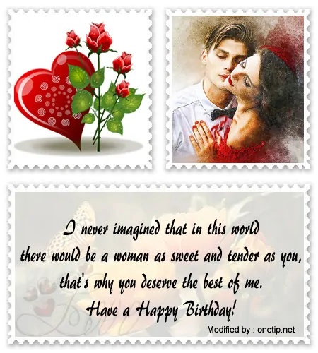 Sweet & romantic love birthday wishes for her