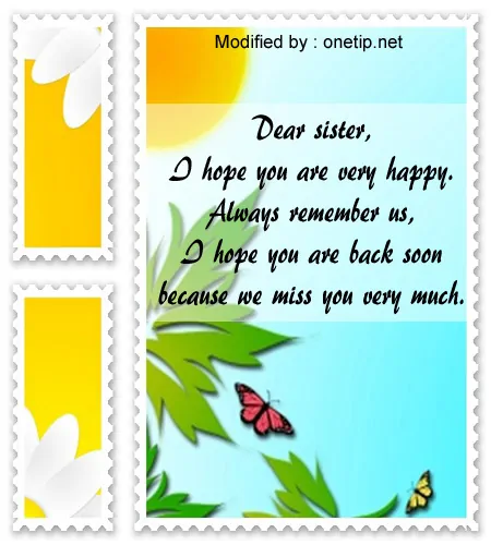 beautiful i miss you texts for my sister