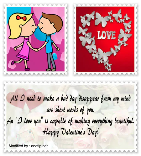 Sweet and touching Valentine's I love you text messages for girlfriend.#PhrasesForValentinesDay