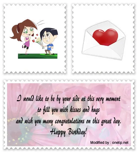 Sweet cute happy birthday love text messages for him/her