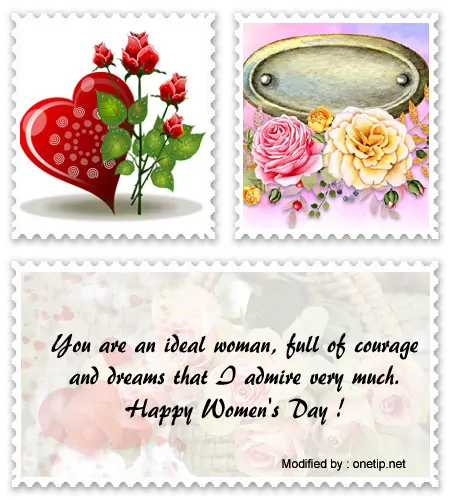 Beautiful happy Women's Day love messages to share by Instagram.#WomensDayWishes