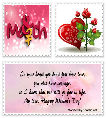 Romantic Women's Day Happy Women's Day love messages with pictures.#WomensDayQuotes,#WomensDayCards