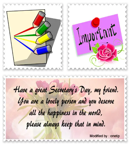 Find best wishes for Secretary's Day.#SecretarysDayMessagesForFriend,#SecretarysDayPhrasesForFriend,#SecretarysDaywishes,#SecretarysDayGreetingsForFriend