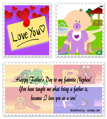 Father's Day wishes, messages and sayings for Nephew.#FathersDayGreetingsForNephew